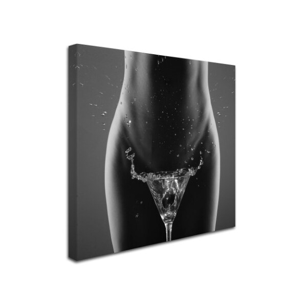 Roland Helerand 'Theres Your Drink Sir' Canvas Art,35x35
